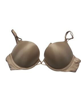 Victoria’s Secret Tan Nude Bombshell Padded miraculous Push-Up Bra 34B